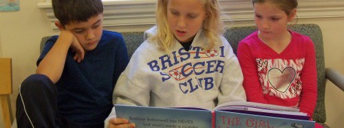 Children reading together