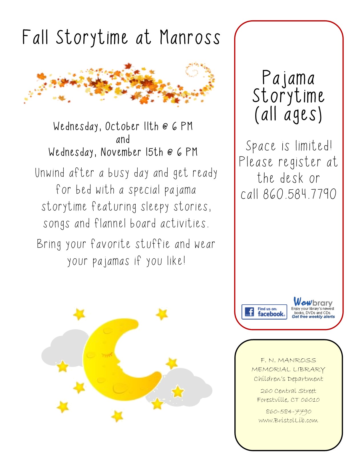 Free Talk Wednesday November 5th In >> Pajama Storytime At Manross Bristol Public Library Free Talk Wednesday November 5th In >> Pajama Storytime At Manross Bristol Public Library