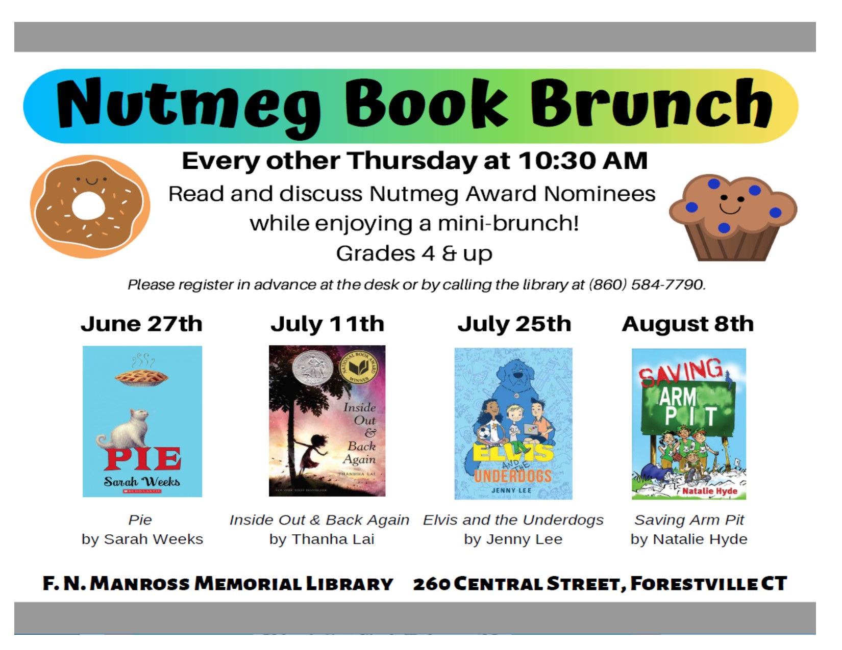 Nutmeg Book Brunch Bristol Public Library