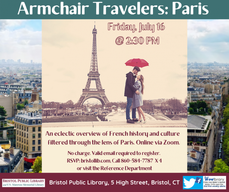 Armchair Travelers Paris Program) Bristol Public Library