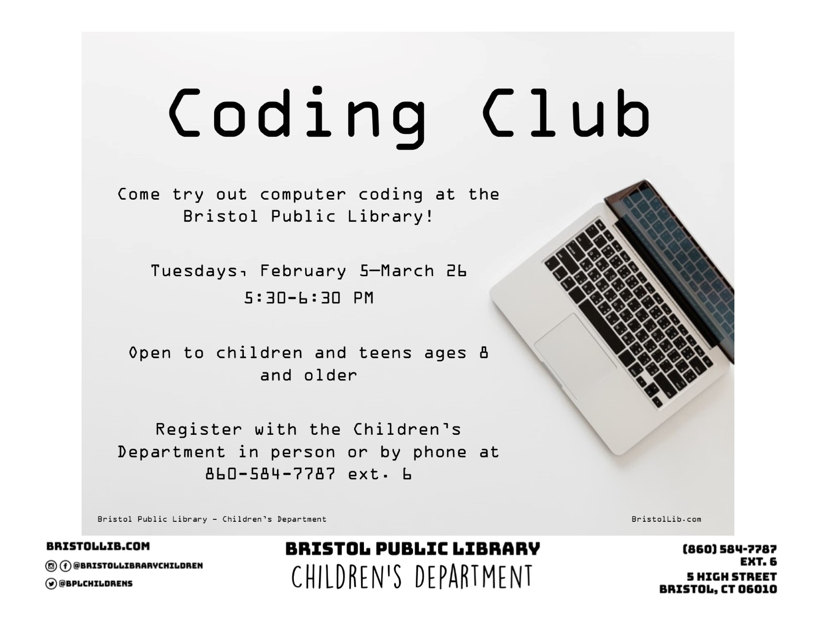 Coding Club - Bristol Public Library