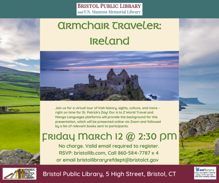 Armchair Traveler Ireland Bristol Public Library