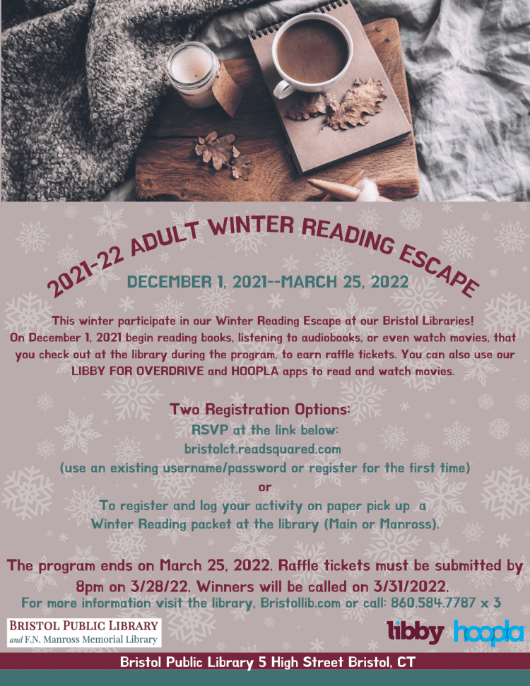 Thumbnail - Escape with Adult Winter Reading, Starting  December 1st.!