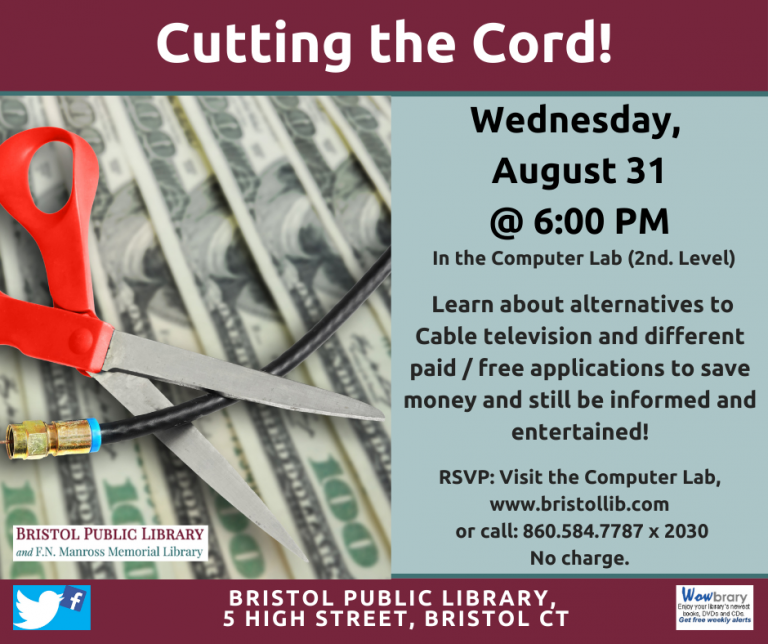 Cutting the Cord Cable Alternatives Bristol Public Library