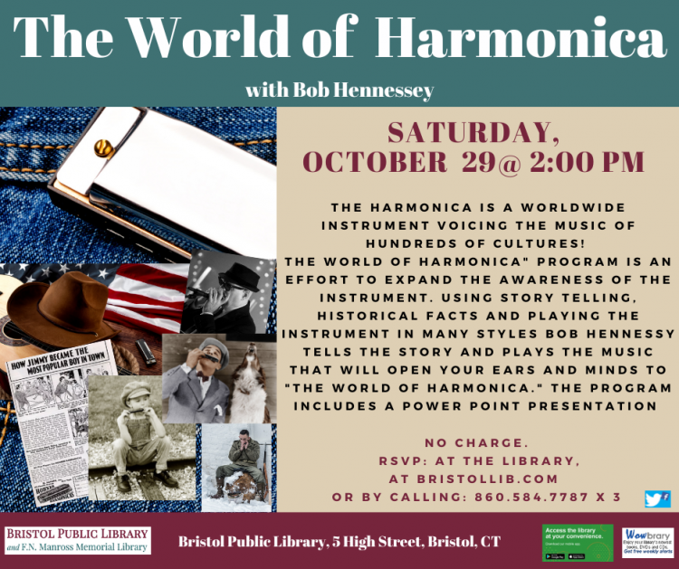 The World of Harmonica with Bob Hennessey - Bristol Public Library