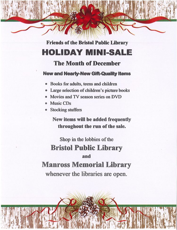 Friends' Annual Holiday Sale poster