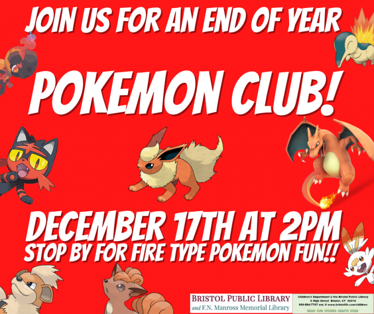 Pokémon Club-Fall 2021 - Bristol Public Library