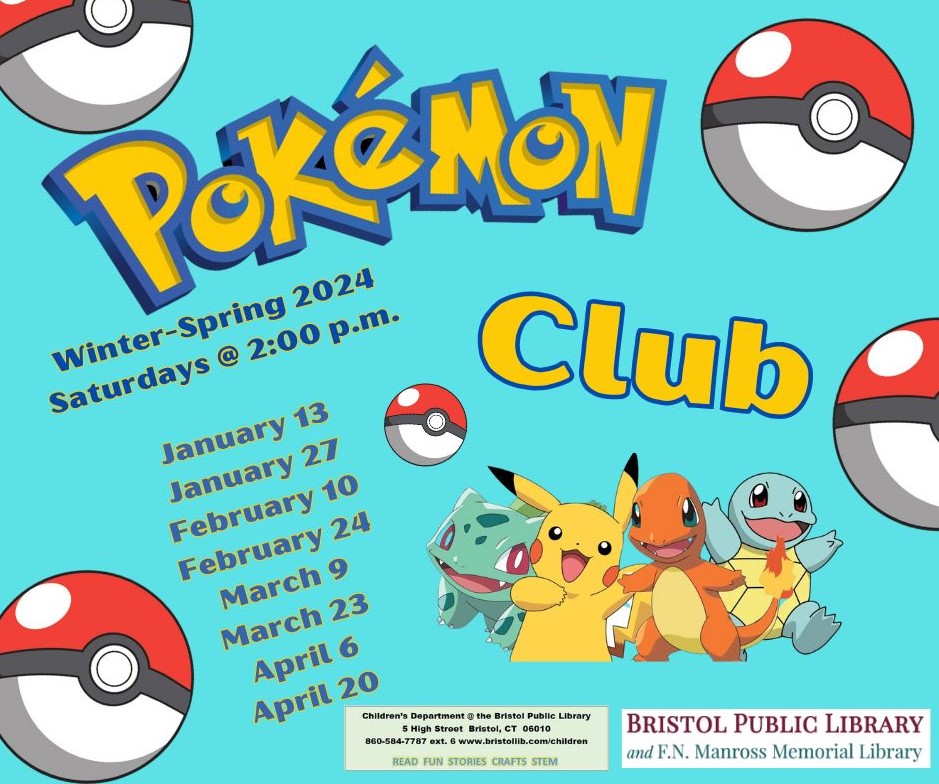 Pokémon Club-SUMMER 2023! - Bristol Public Library