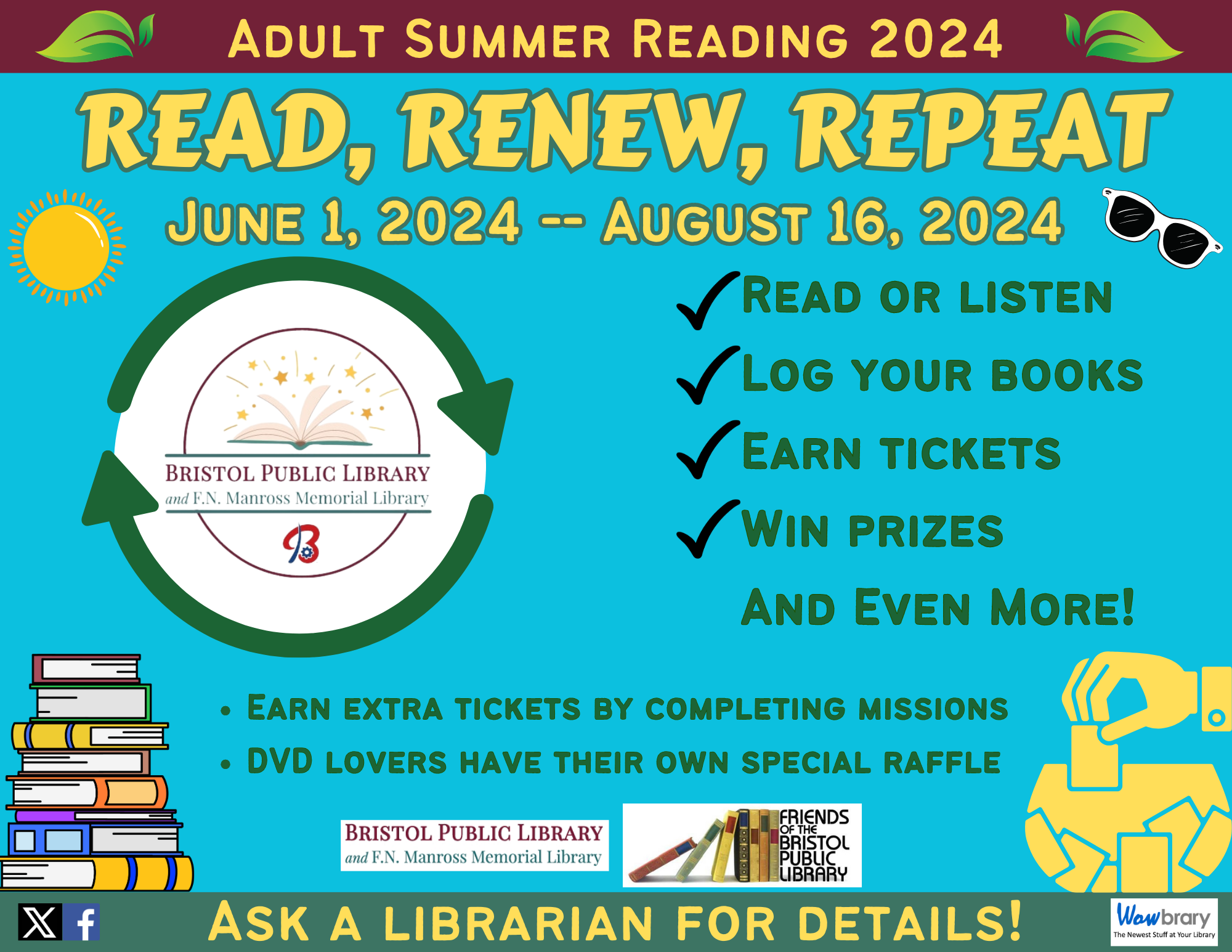 Adult Summer Reading Starts June 1st!