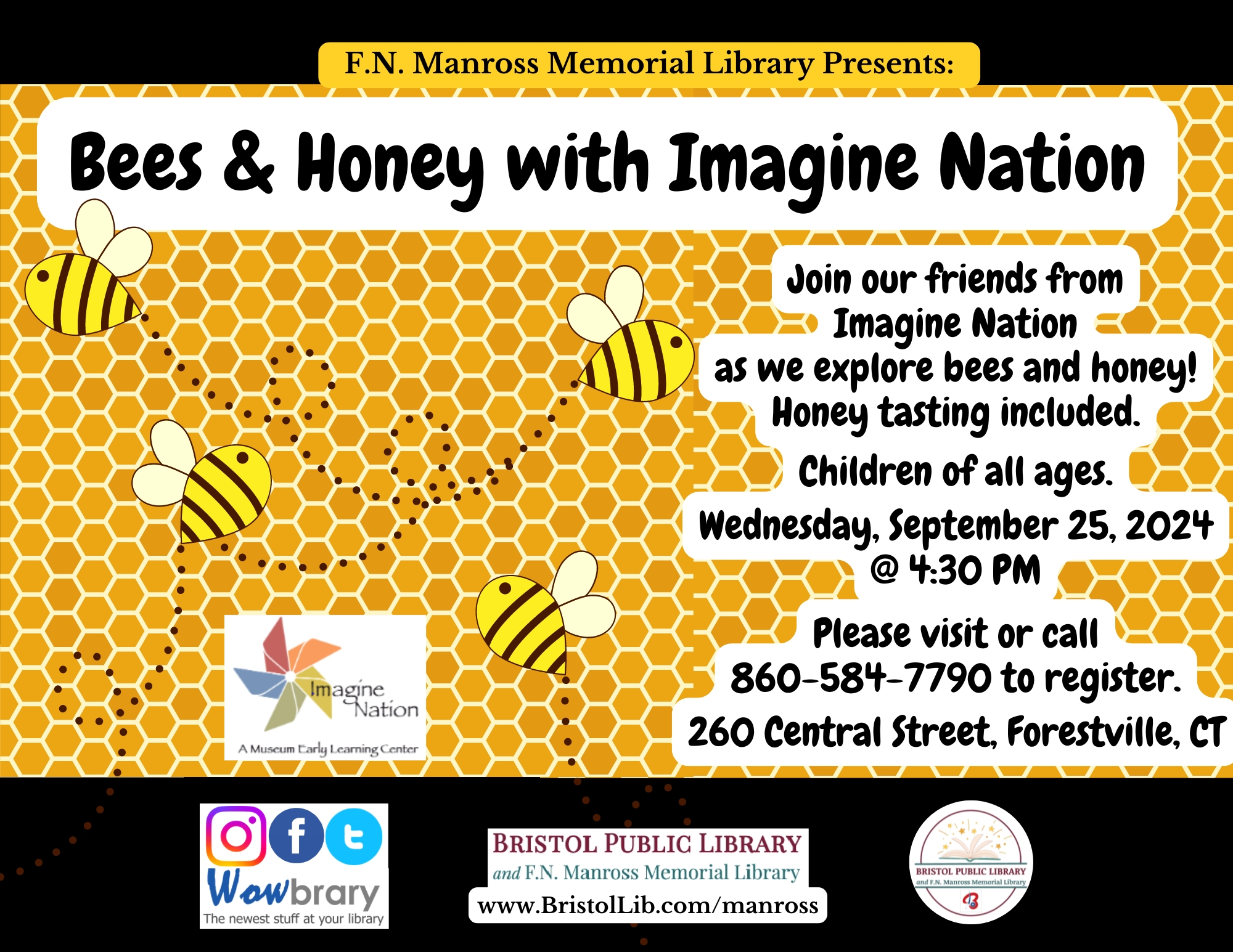 Bees & Honey with Imagine Nation - Bristol Public Library