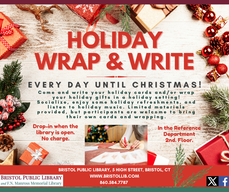 Holiday Wrap & Write - Bristol Public Library