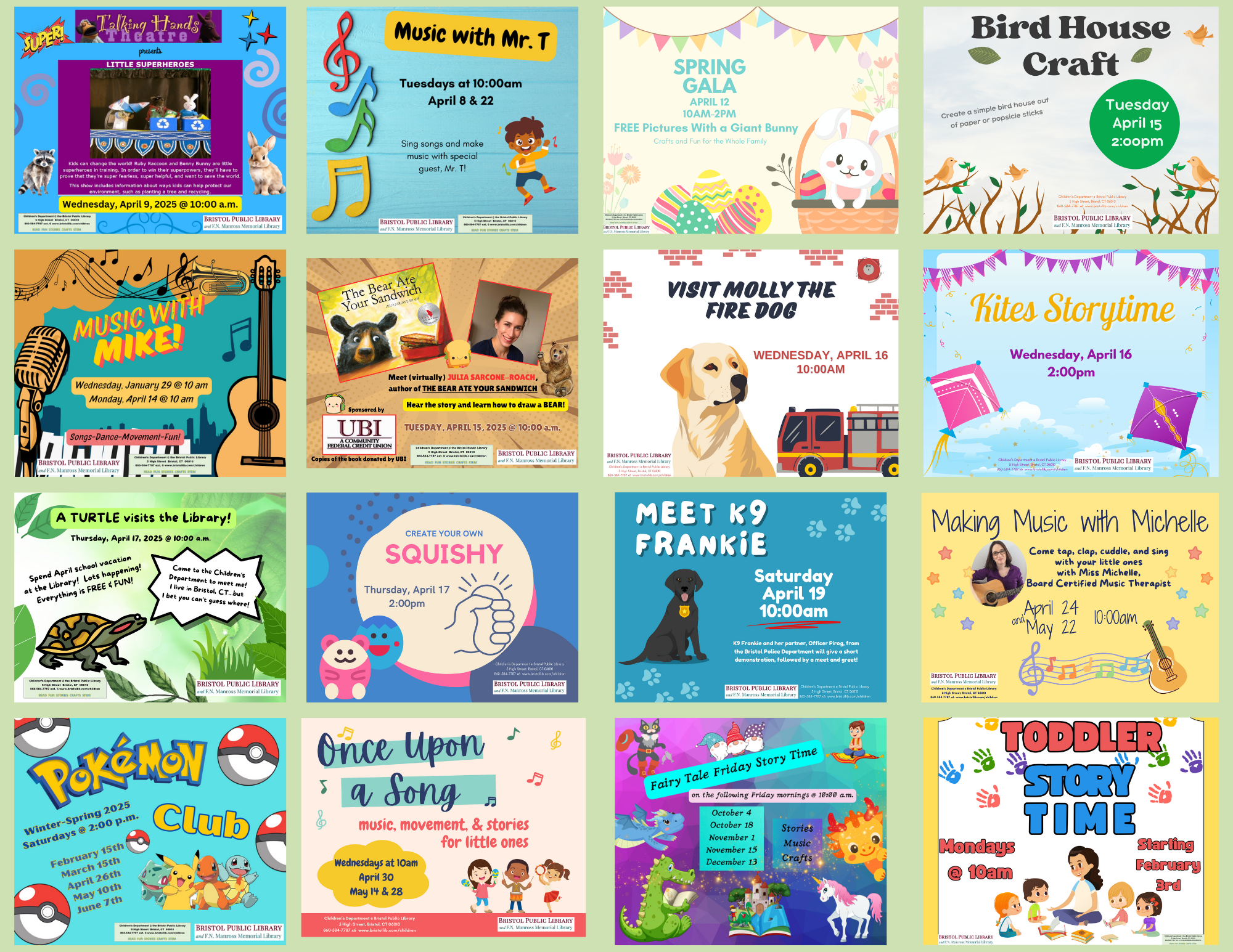 Collage of flyers