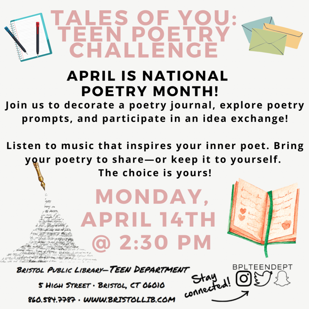 Tales of You: Teen Poetry Program - Bristol Public Library