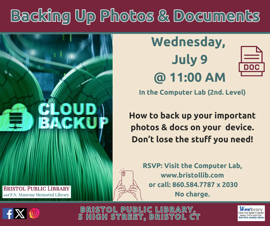 Banner - Backing Up Photos and Documents