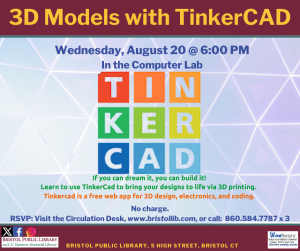 Create Custom 3D Models with Tinkercad Workshop - Thumbnail