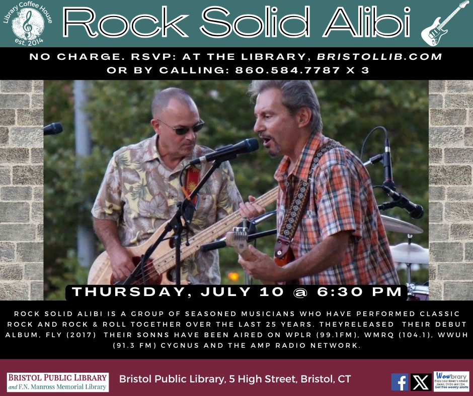 Banner - Rock Solid Alibi @ The Library Coffee House