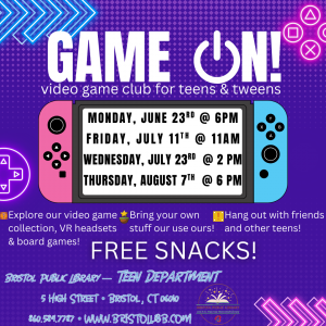 Game On: VIDEO GAME CLUB - Thumbnail