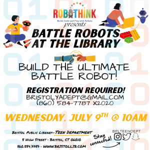 Battle Robots: ROBOTHINK visits the library! - Thumbnail