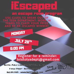 iEscaped: ESCPAPE ROOM AT THE LIBRARY - Thumbnail