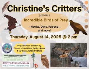 Christine's Critters presents INCREDIBLE BIRDS of PREY! - Thumbnail