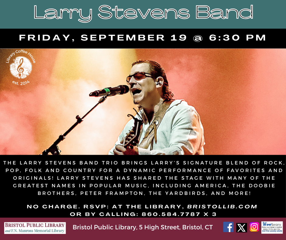 Banner - Larry Stevens Band Trio @ The Library Coffee House