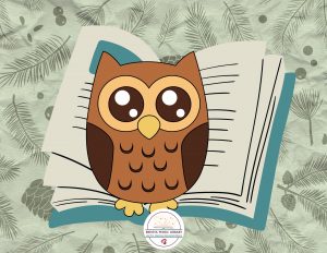 A book with an owl.