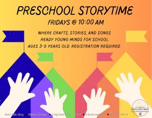 Preschool Storytime - Thumbnail